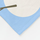 Winter Schneemann und Schneeflocken Fleecedecke (Ecke)