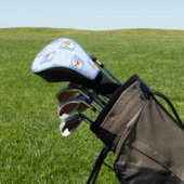 Winter Schneemann und Schneeflocken Golf Headcover (In SItu)
