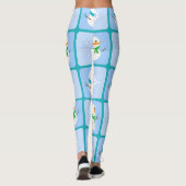 Winter Schneemann und Schneeflocken Leggings (Rückseite)