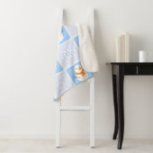 Winter Schneemann und Schneeflocken Sherpadecke (Beispiel)