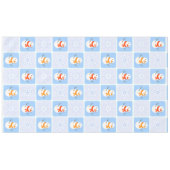 Winter Schneemann und Schneeflocken Tischdecke (Vorderseite (Horizontal))