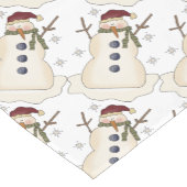 Winter-Schneemänner Kurzer Tischläufer (Ecke)