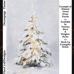 Winter-Schnees-Christbaum, Texturierte FN1-Decoupa Seidenpapier