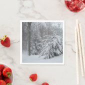 Winter-Schneeszene Servietten (Beispiel)