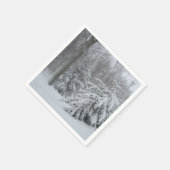 Winter-Schneeszene Servietten (Ecke)