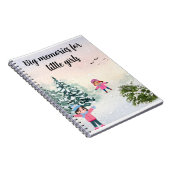 Winter-Schneetag-Notizbuch Notizblock (Rechte Seite)