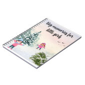 Winter-Schneetag-Notizbuch Notizblock (Linke Seite)