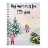 Winter-Schneetag-Notizbuch Notizblock (Vorderseite)