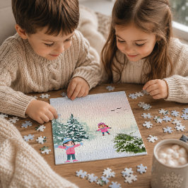 Winter-Schneetag-Puzzle Puzzle
