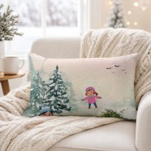 Winter-Schneetag-Wurfkissen