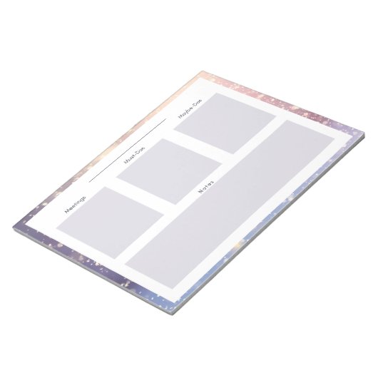 Winter/Schneetagsplanung Notepad Notizblock (angewinkelt)