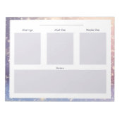 Winter/Schneetagsplanung Notepad Notizblock (Vorderseite)