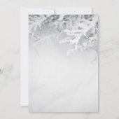 Winter Schneezweige Datum vormerken Save The Date (Rückseite)