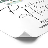 Winter Schnuller Jagd Baby Dusche Poster (Ecke)