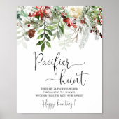 Winter Schnuller Jagd Sign. Finden Sie das Schnull Poster (Vorne)