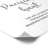 Winter Schnuller Jagd Sign. Finden Sie das Schnull Poster (Ecke)