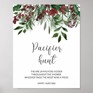 Winter Schnuller Jagd Sign. Finden Sie das Schnull Poster