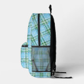 Winter-Schottenkaro-Design Bedruckter Rucksack (Rechts)