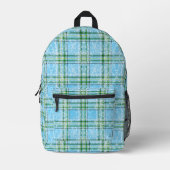 Winter-Schottenkaro-Design Bedruckter Rucksack (Vorderseite)