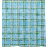 Winter-Schottenkaro-Design  Duschvorhang (Vorderseite)