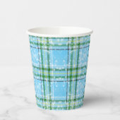 Winter-Schottenkaro-Design Pappbecher (Links)