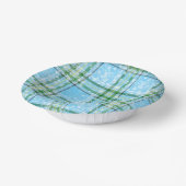 Winter-Schottenkaro-Design  Pappteller (Gewinkelt)