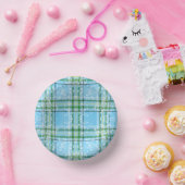 Winter-Schottenkaro-Design  Pappteller (Party)