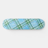 Winter-Schottenkaro-Design  Skateboard (Horizontal)