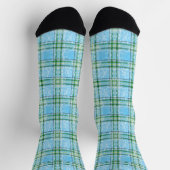 Winter-Schottenkaro-Design  Socken (Oben)