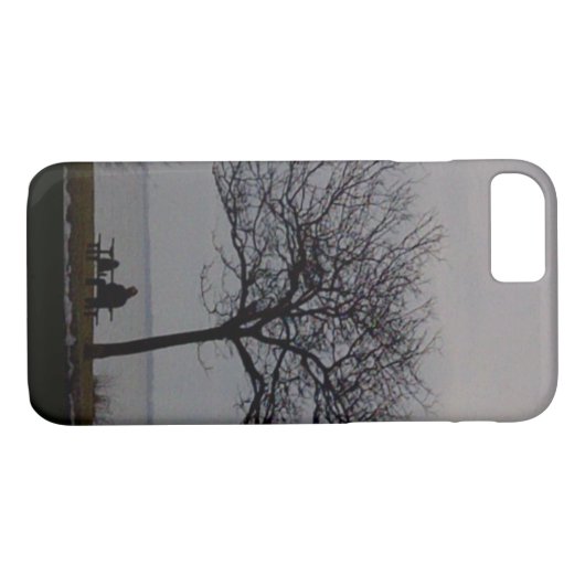 Winter Schwanz Wag iPhone Case von RoseWrites (Rückseite (Horizontal))
