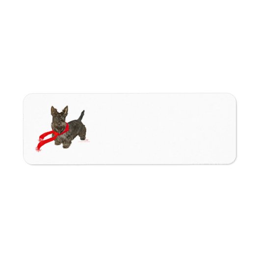 Winter Scottie in Wam Scarf (Vorne)