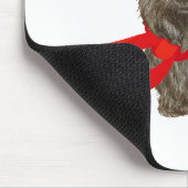 Winter Scottie in Wam Scarf Mousepad (Ecke)
