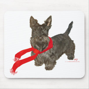 Winter Scottie in Wam-Schal Mousepad