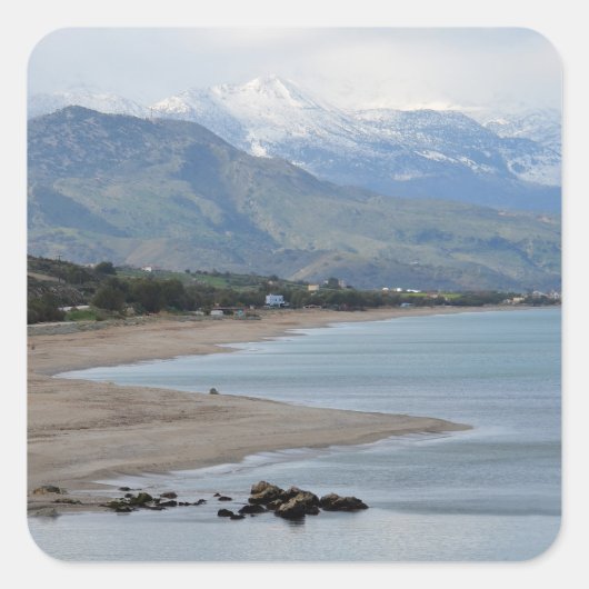 Winter Seascape Sticker (Vorderseite)