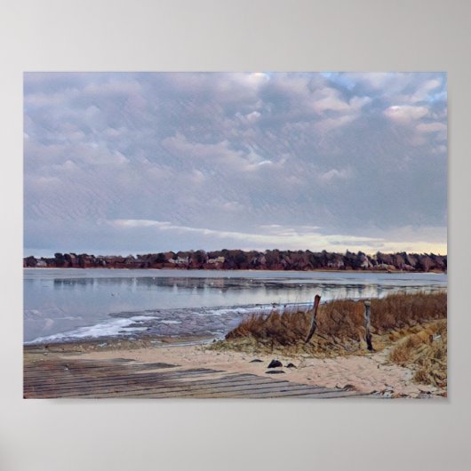 Winter Seashore Cape Cod Poster (Vorne)