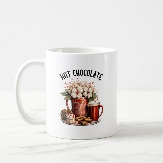 Winter Season hot chocolate Kaffeetasse (Links)