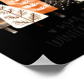 Winter Season Simple Ne Trees  Poster (Ecke)