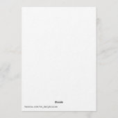 Winter Season Sorceress Watercolor Einladung (Rückseite)