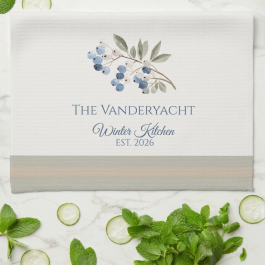 Winter Seasonal Geschirrtuch (Gefaltet)