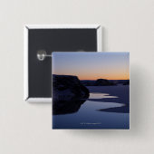 Winter, See Myvatn, Island Button (Vorne & Hinten)