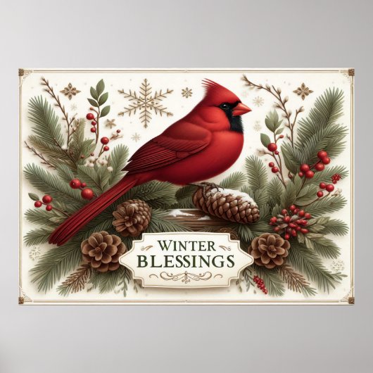 Winter-Segen-Plakat Poster (Vorne)