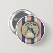 Winter-Segen-Schneemänner Button (Vorne & Hinten)