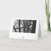 Winter Segen Urlaub Saisons wünscht Karte (Rückseite)