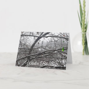 Winter Segen Urlaub Saisons wünscht Karte