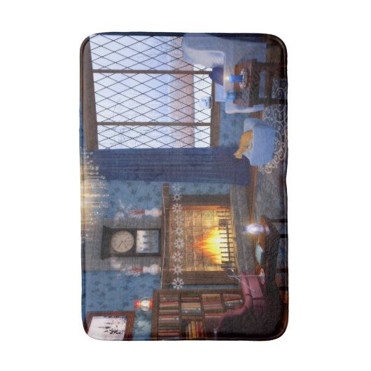 Winter Serenity Bathmat Badematte (Vorderseite Vertikal)