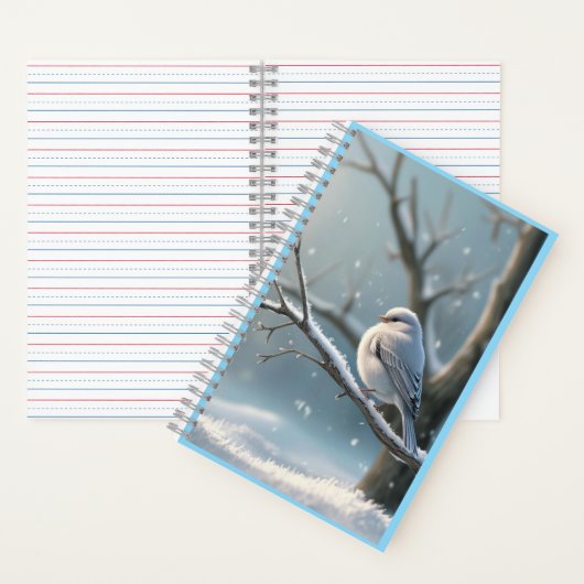 Winter Serenity Bird Notizblock (Innen)