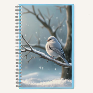 Winter Serenity Bird Notizblock