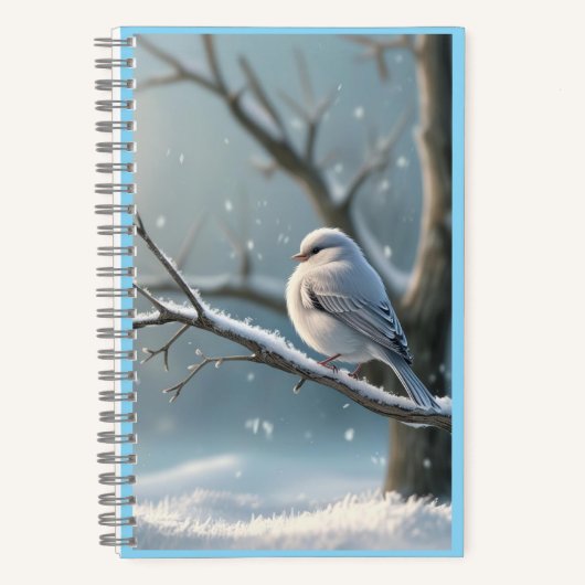 Winter Serenity Bird Notizblock (Vorderseite)