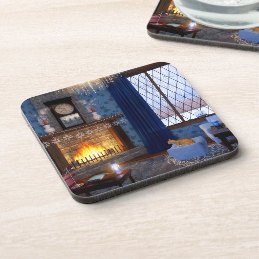 Winter Serenity Cork Untersetzer (Linke Seite)