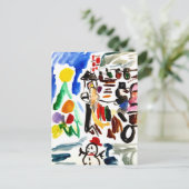 Winter set postkarte (Stehend Vorderseite)